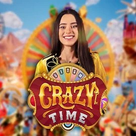 Crazy Time online game logo by Evolution on wildsrobin.com.de
