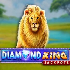 Jackpots logo of Diamond King Jackpots from SpinPlay Games at Wild Robin Casino