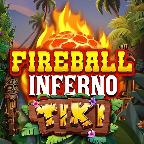 Fireball Inferno Tiki logo by NetEnt at Wild Robin Casino