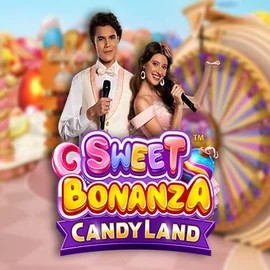 Sweet Bonanza Candy Land Live online game logo by Pragmatic Play on wildsrobin.com.de